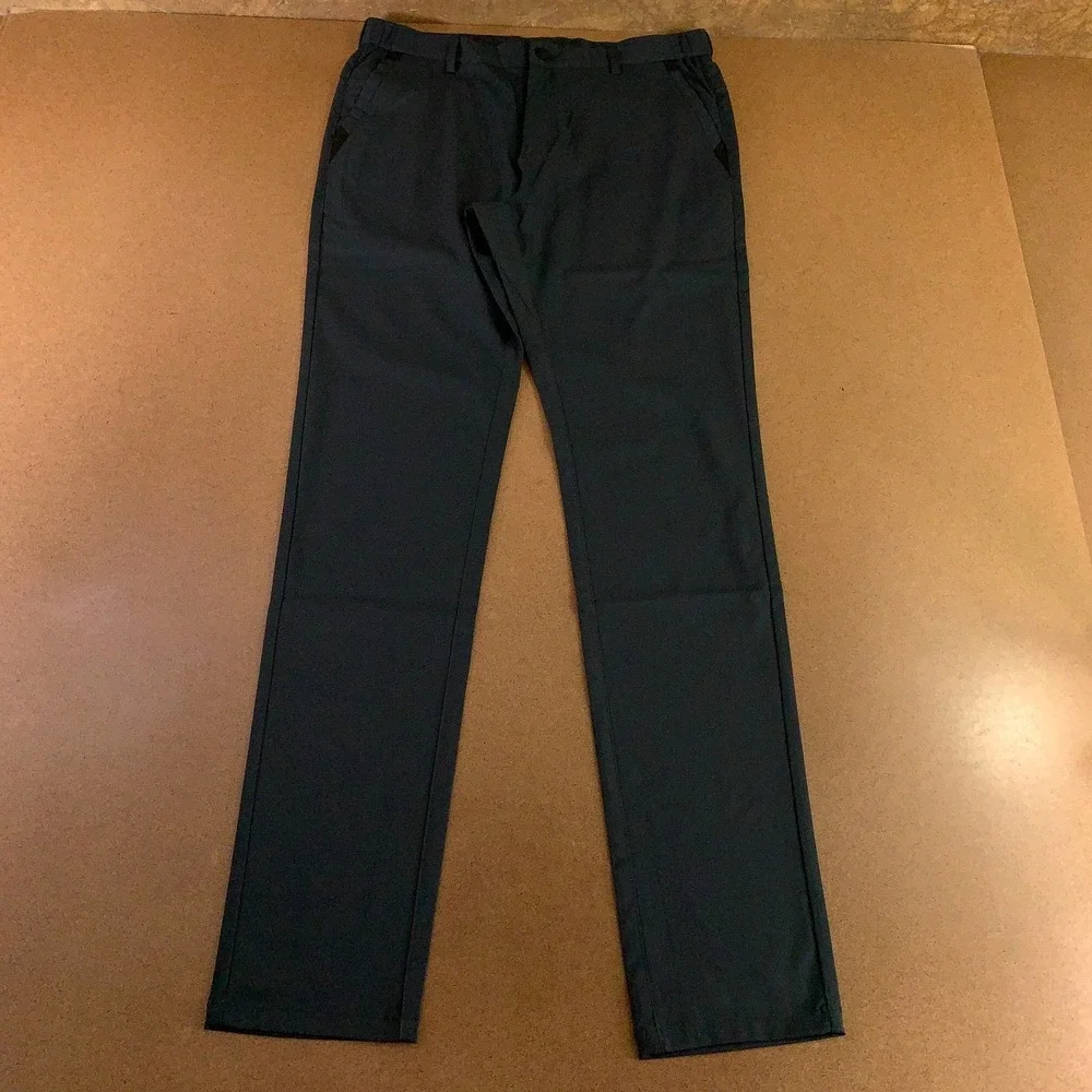 Jack Archer Mens Size 33 x 36 Tailored Slim Fit Black Jetsetter Tech Pant New